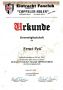 Urkunde Ehrenmitglied Ernst